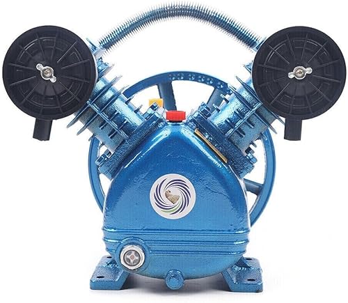 Cabezal de bomba de compresor de aire de doble cilindro de 2 pistones, 1500 W, 2 HP, cabezal de bomba tipo V, 1050 rpm, 170 Lmin, 115 PSI, 8 bar (2