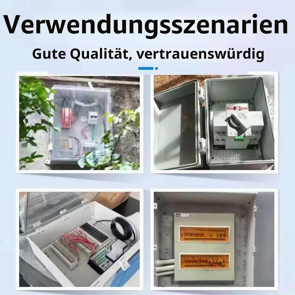 NEWFUN Verteilerkasten Aufputz, Anschlussdose Wasserdicht IP66, Schaltschrank Außen mit Wandmontagezubehör 400×300×170MM