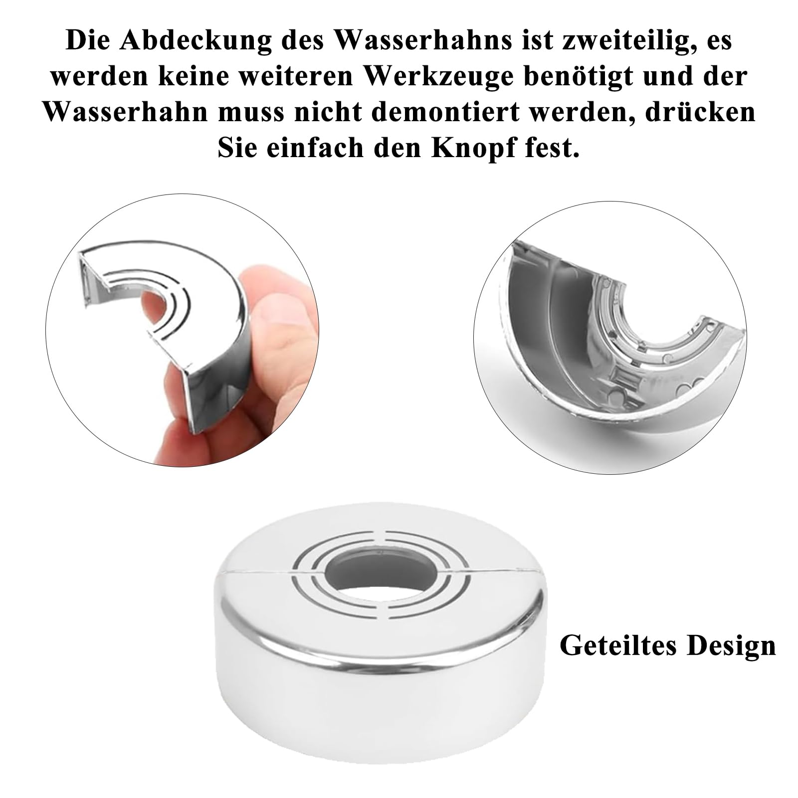 Prota Embellecedor Grifo Ducha 8 Piezas Roseta Para Grifo, Embellecedor Radiador Rosetas Para Grifería De Ducha, Cubierta De Tubo Para Grifo Ducha