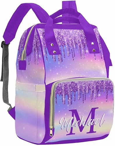 Miniatura 3 de Bolsa de pañales personalizada con nombre personalizado Mochila de bebé para mujeres y hombres, Color 07, Personalizado