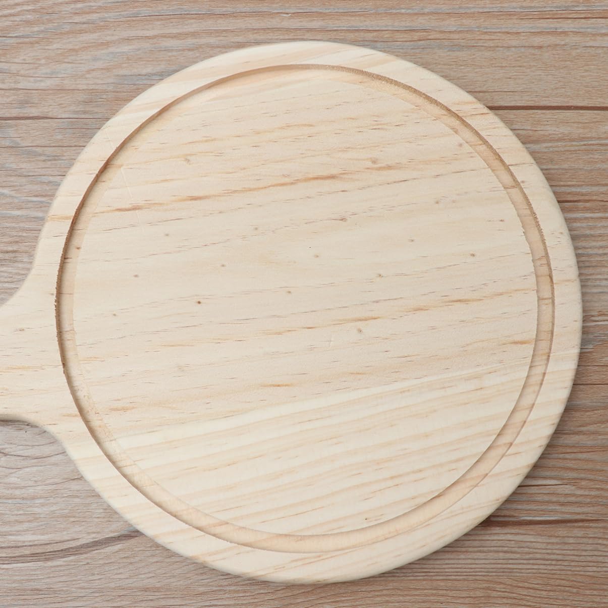 ABOOFAN Natural Wooden Pizza Peel Paddle Non Stick Charcuterie Board for Baking Homemade Pizza Bread for Home Restaurant Use