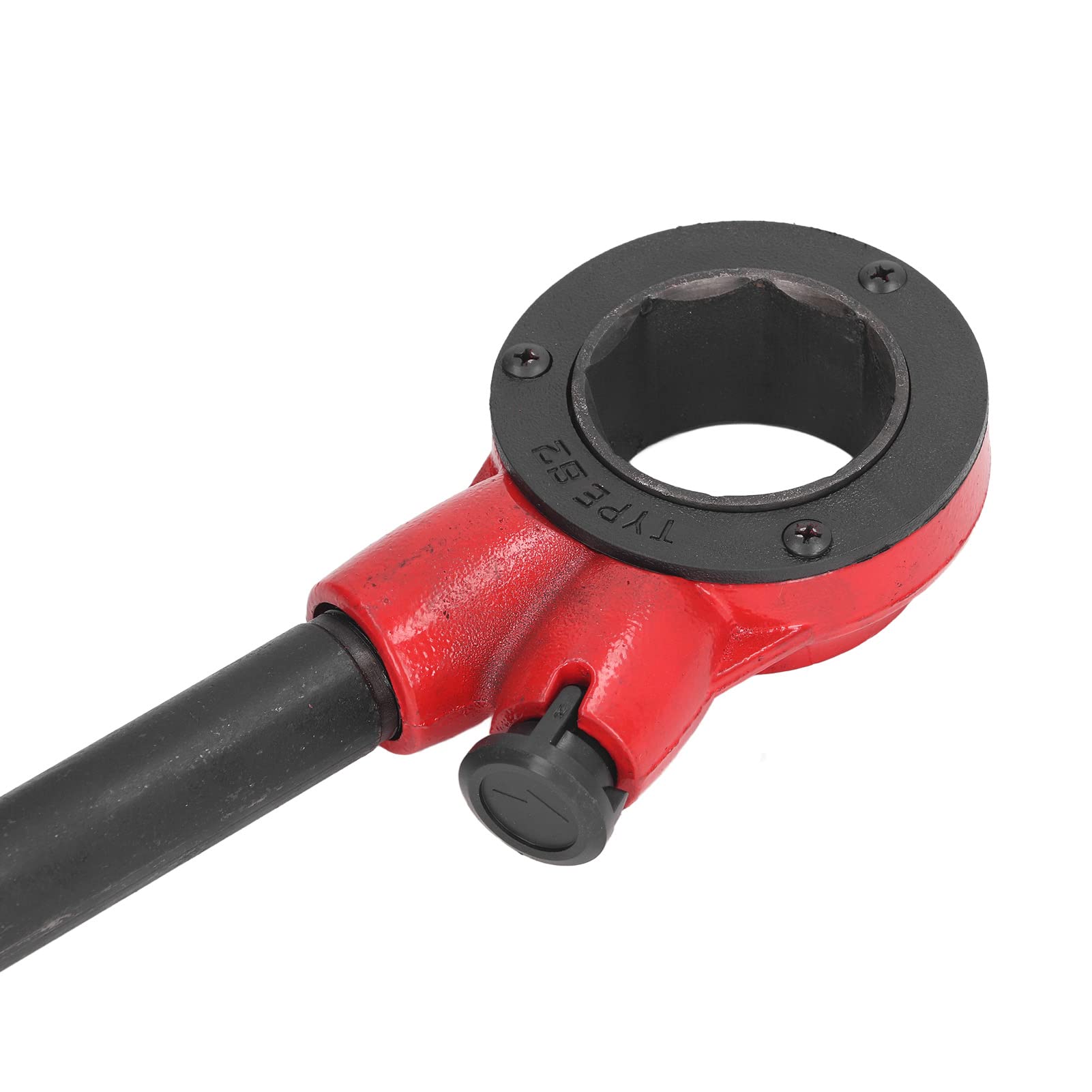 FTVOGUE Zestaw do Gwintowania Rur Zestaw Narzędzi do Gwintowania Rur z Mechanizmem Zapadkowym żelaznym 62B z 4 Matrycami 1 2 Cale 1 4 Cale dla Hydraulików Naprawa Woda Gaz Gwintowanie Przewodów