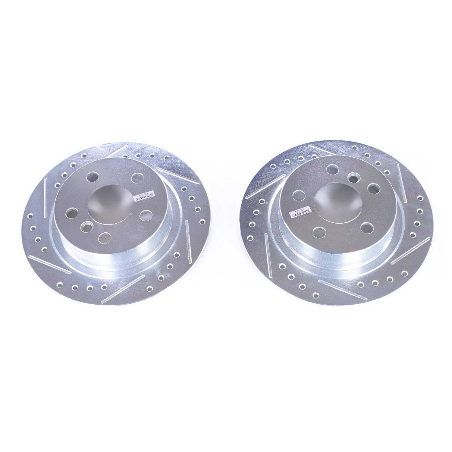 パワーストップEBR 1000 XPRドリルとスロットブレーキローター | Power Stop EBR1261XPR ドリルとスロット付きフロント