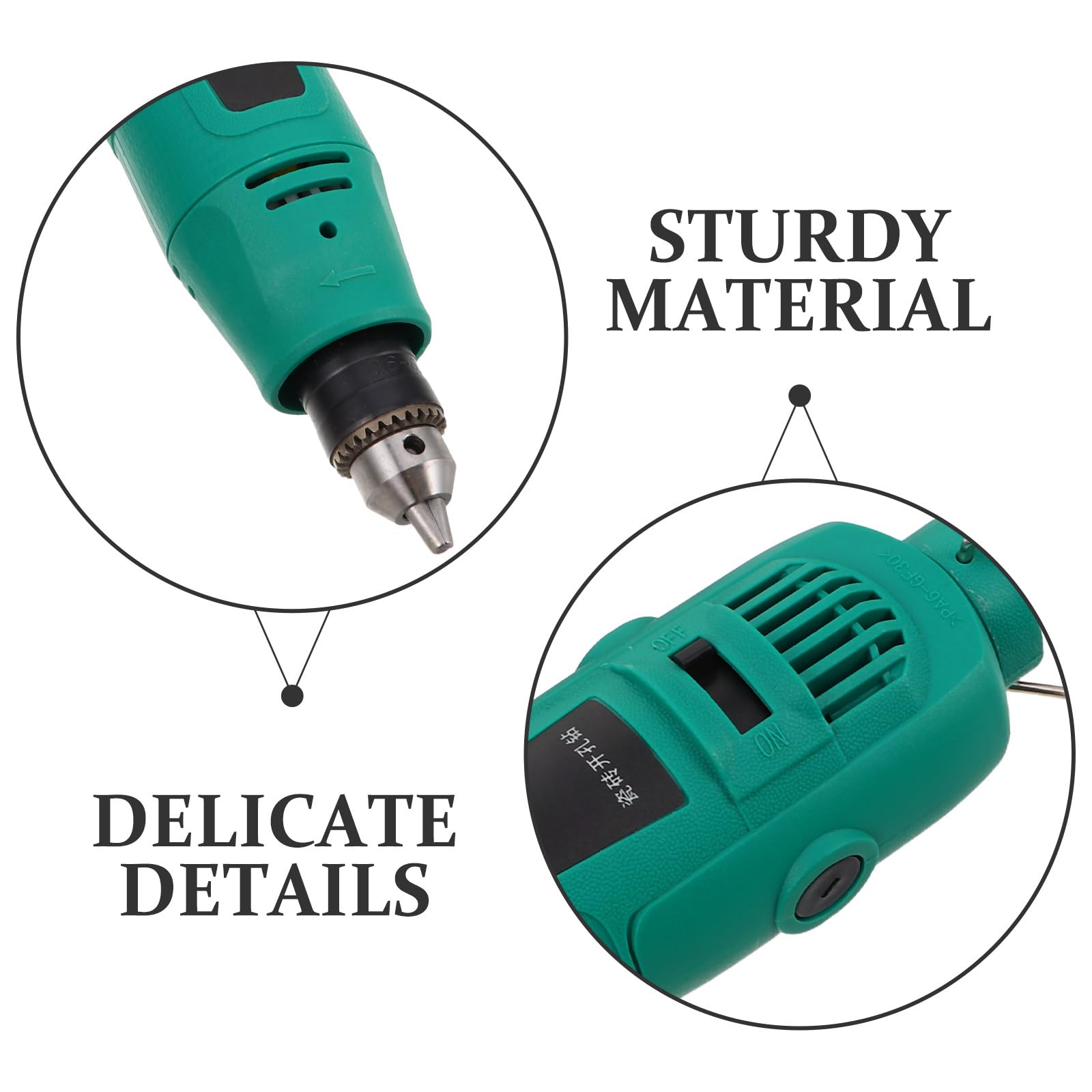 Kit de taladro eléctrico: taladro eléctrico con brocas y cable. Herramienta práctica de perforación de para proyectos de electrónica doméstica.