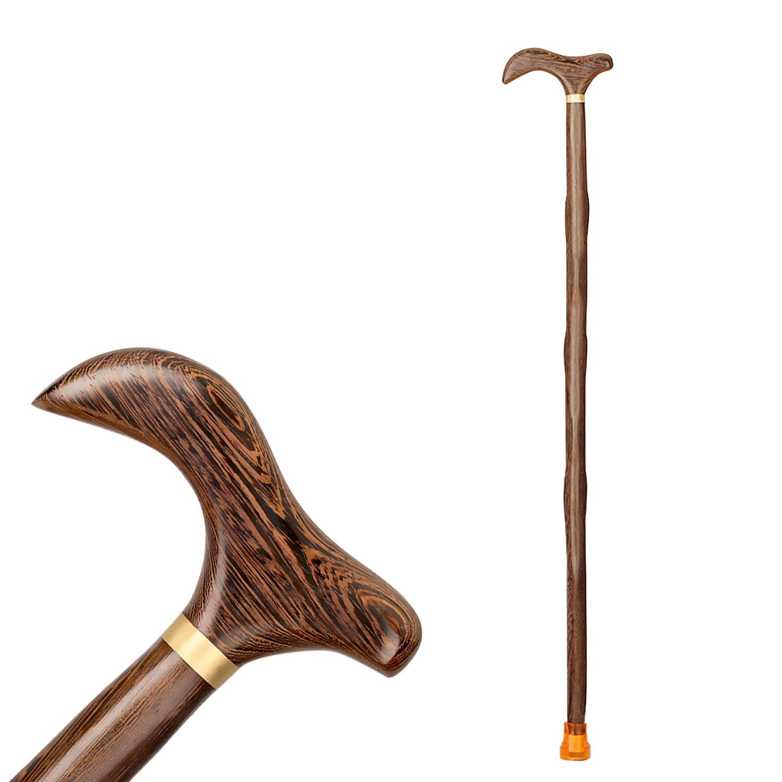 Kule dla DorosłYch, Chodzik, Laska Drewniana, Laski dla SenioróW Laska na KażDą Okazję dla Kobiet I MężCzyzn (Size : 90cm/35.4in)