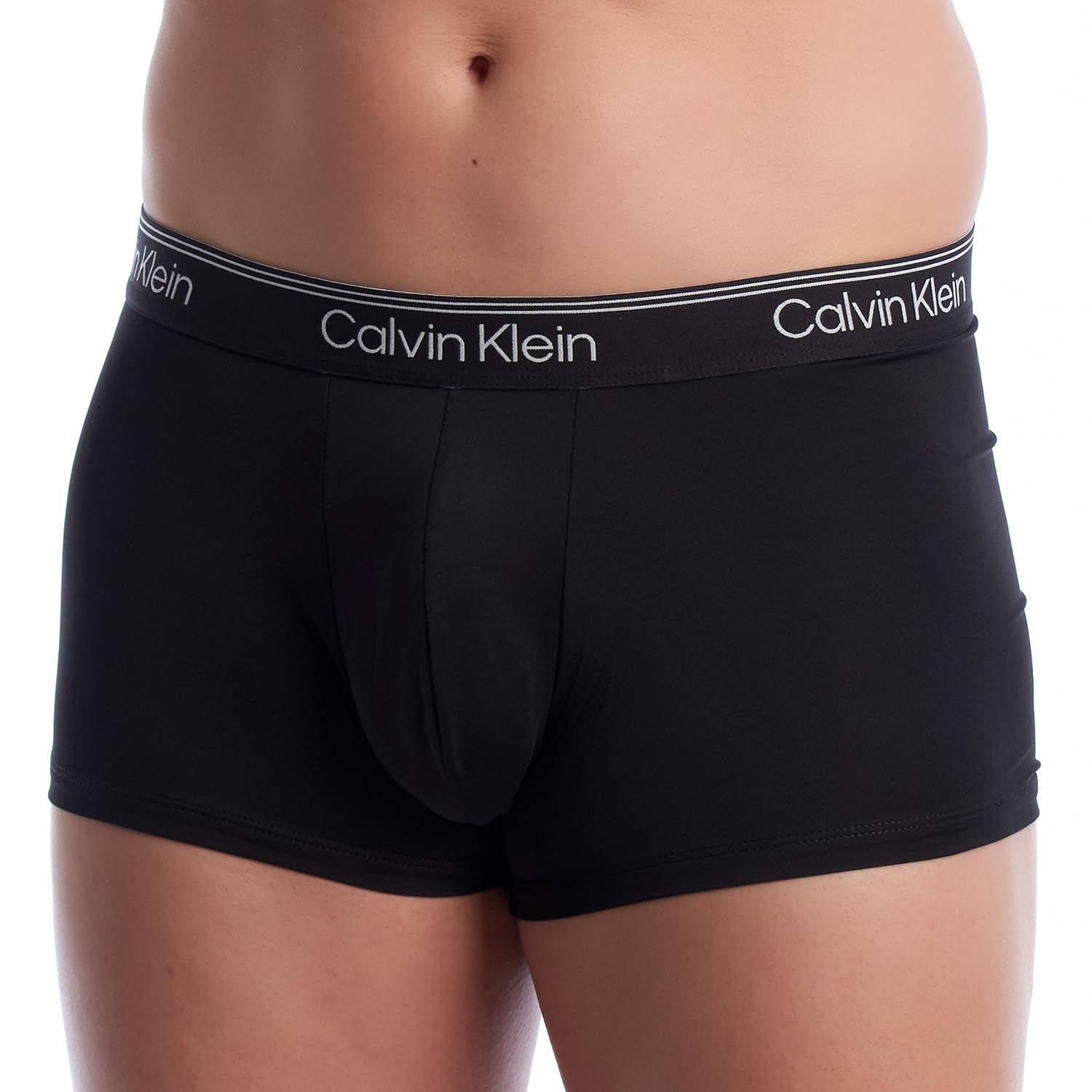 Calvin Klein Confezione da 3 Boxers Pantaloni Elasticizzati in Microfibra a Vita Bassa NB4409 da Uomo