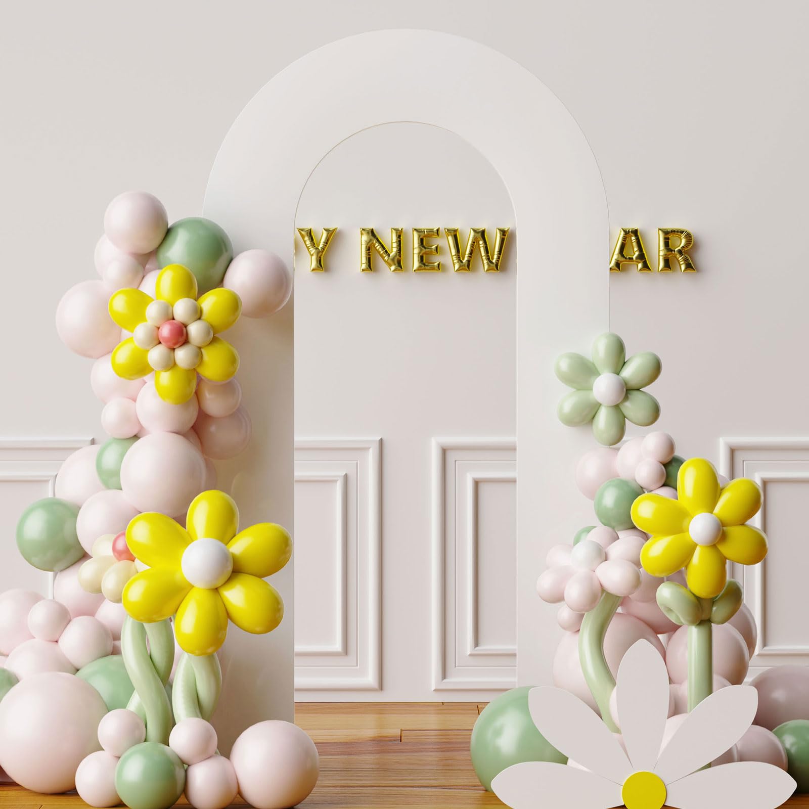 White 7.2FT Open Arch Backdrop U Shaped Cover, Spandex Double Sided Arch Cover, Fitted Round Top Chiara Stand Cover for Party Wedding Ceremony Baby Shower Birthday Decoration