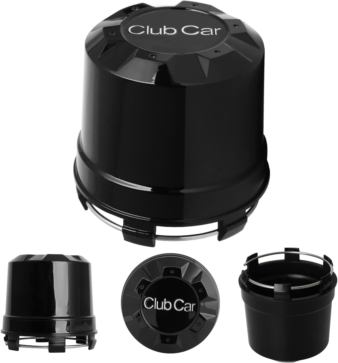 InTech Auto Wheel Center Hub Caps for Club Car Golf Cart