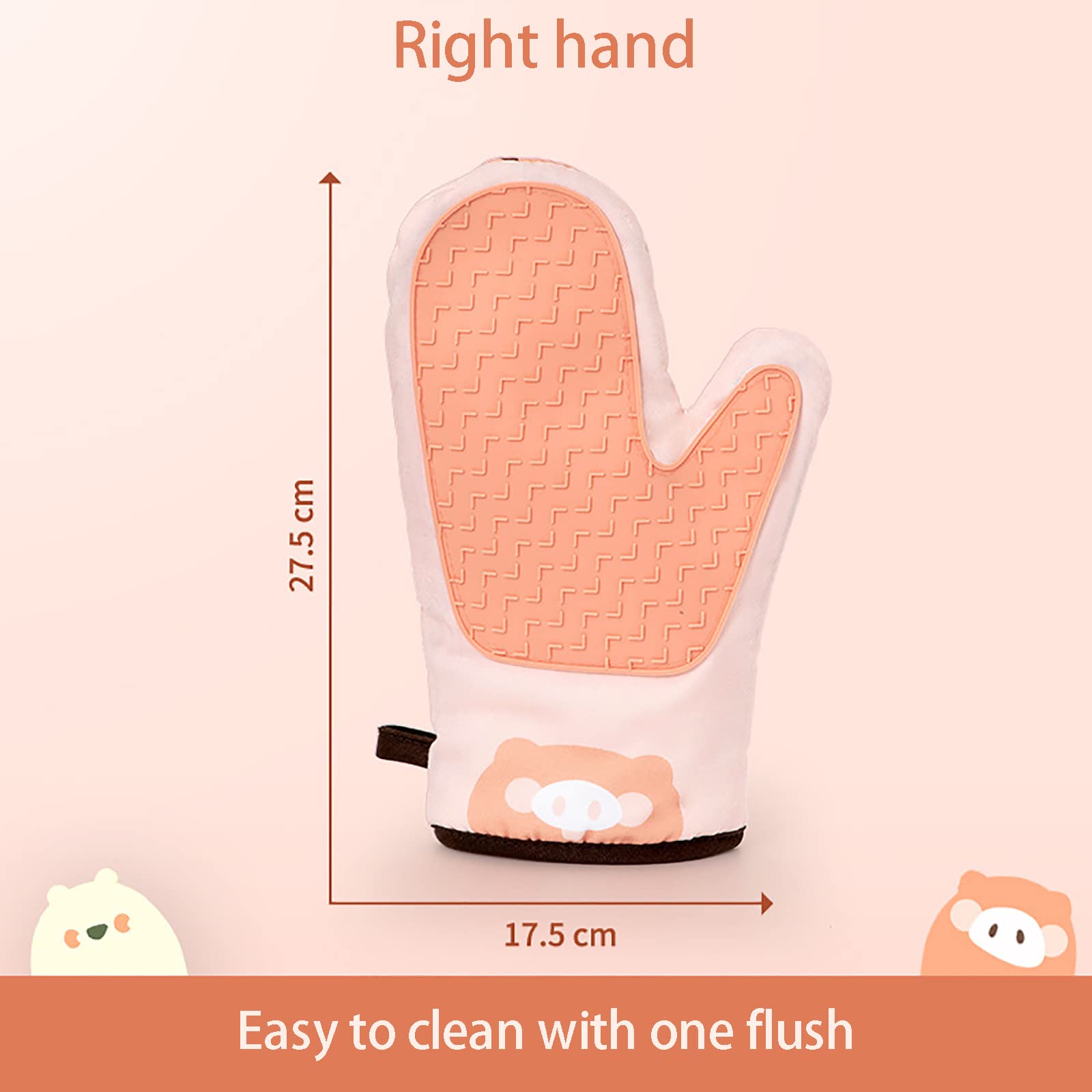 Gants de Four Silicone Résistant à Chaleur Gants de Résistant à Chaleur 260° Gants de Cuisine pour Cuisine Cuisson Pâtisserie Grillage Barbecue