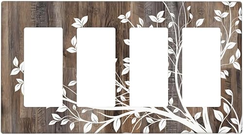 Miniatura 14 de Cubierta decorativa para interruptor de luz de sirena, diseño de sirena, de 1 banda, placa de pared para enchufes eléctricos, placa de interruptor