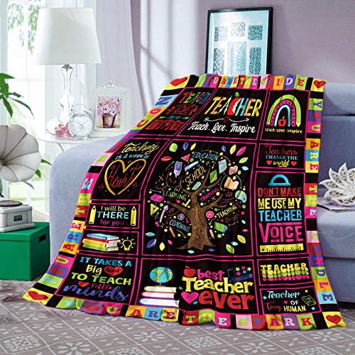 Domgoge Teacher Gifts Men, Soft Cozy Best Teacher Blanket Throw - Image 2