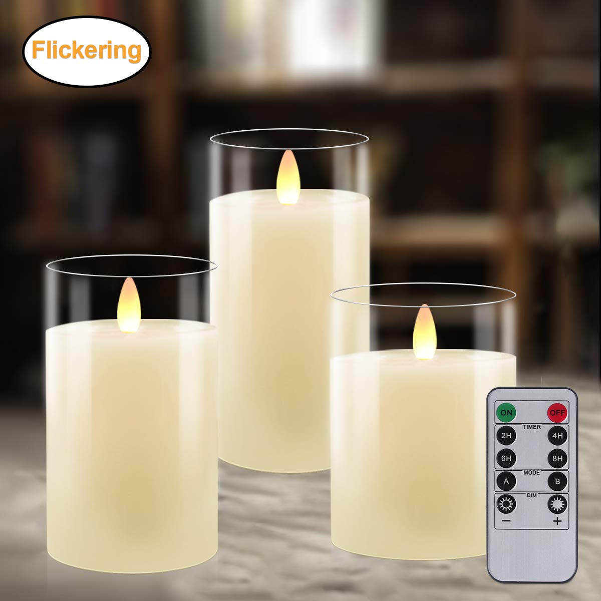 Buy Flameless Candles Battery Operated Candles Real Wax Pillar LED