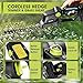 Saker Cordless Hedge Trimmer-20V Electric Shrub Trimmer Grass Shears Handheld Grass Cutter, Hedge Shear with 2 PCS Rechargeable Battery and Charger for Garden, Lawn