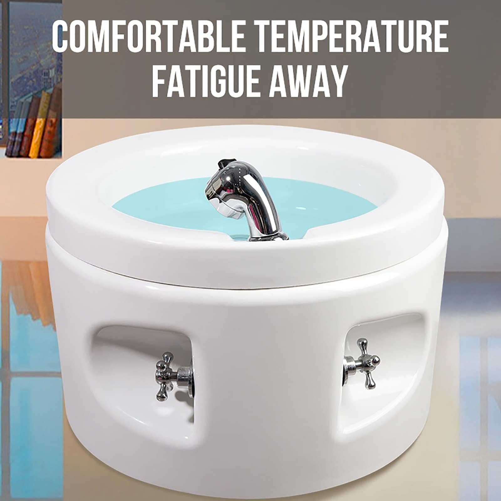 Fussbad Fussbadewanne Fussbadewanne Mit Massage Für Fußstress Entlastung Für Pediküre Einweichen Füße Wellness Entgiftung Entspannung, Gegen Hornhaut, Fußpilz Und Mehr (Size : Bath+Pedicure)