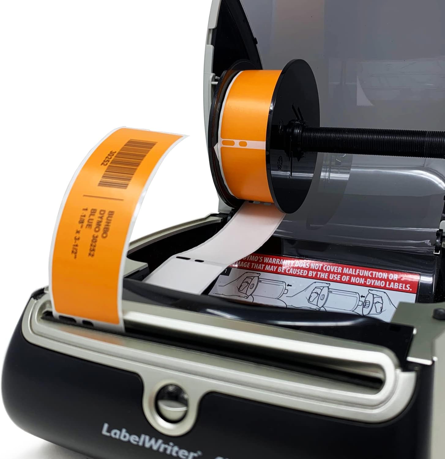 Buhbo Compatible with DYMO LabelWriter LW 1-1/8" x 3-1/2" Orange Mailing Address Label 30252 (8 Pack / 350 Labels Per Roll) Orange