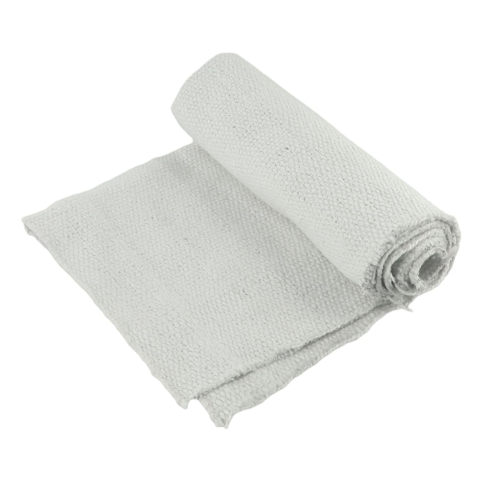 Manta ignífuga de fibra de cerámica de 2 mm, 1260 °C, resistente a altas temperaturas, para protección de puertas y tuberías de horno (1 m x 0,5 m)