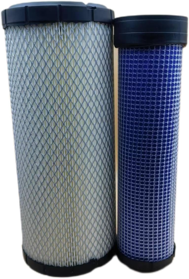 Outer Air Filter 85826955 86982522 Inner Air Filter 86982523 Fits New Holland Loader L180 L185 L190 LS185.B LS190.B C185 C190 LT190.B Case IH 1845C 1840 SR150 SR175B 445CT 420CT