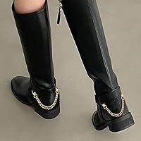 Vista 9 de findTop - 4 correas de cadena para bolso y 4 remaches en D, extensor de correa plana de 7.9 pulgadas con tachuelas de bola de latón, remaches