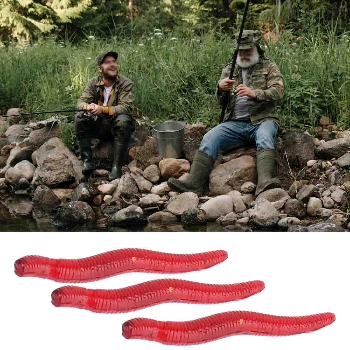 4 cm 100 szt. miękka przynęta zestaw realistyczna sztuczna dżdżownica robak elastyczna guma dżdżownica przynęta wędkarska