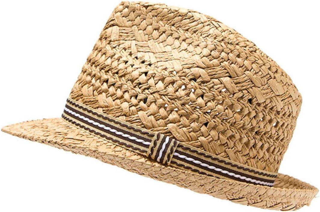 Woven Men's Fashion Design High Cover Beach Party Cap Gentleman's Hat Outdoor Props Easy to Clean