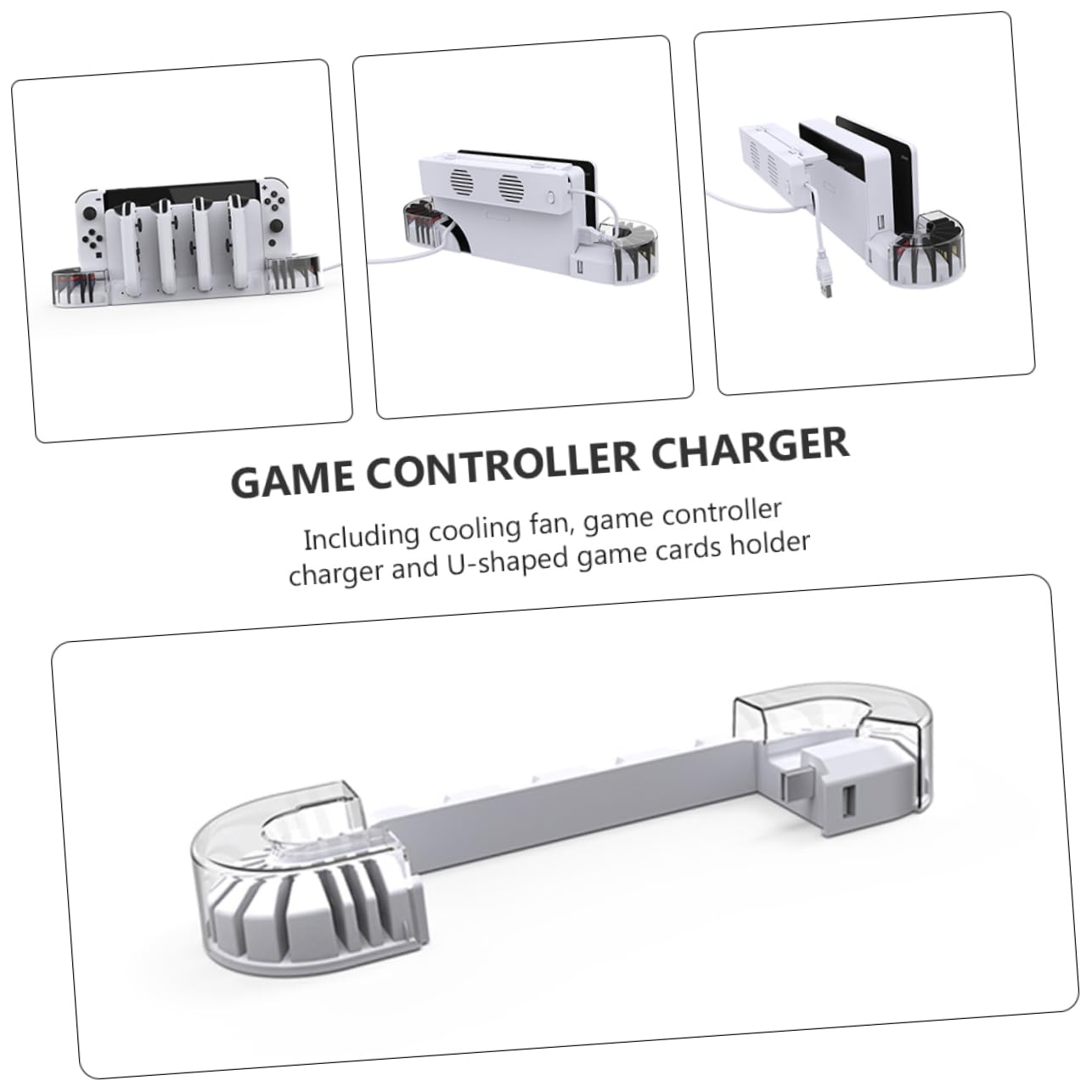 LABRIMP 1 set Multipurpose con Raffreddamento per Switch Oled Dock per Controller e Maniglie Carica Controller Simultaneamente Design Appassionati Giochi