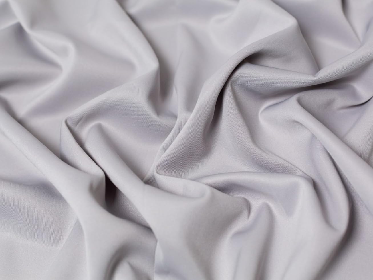 Minerva Core Range Scuba Stretch Knit Fabric Light Grey - Medium Weight & Suitable for Dressmaking - Approx Width: 160cm / 64" - Sold per metre