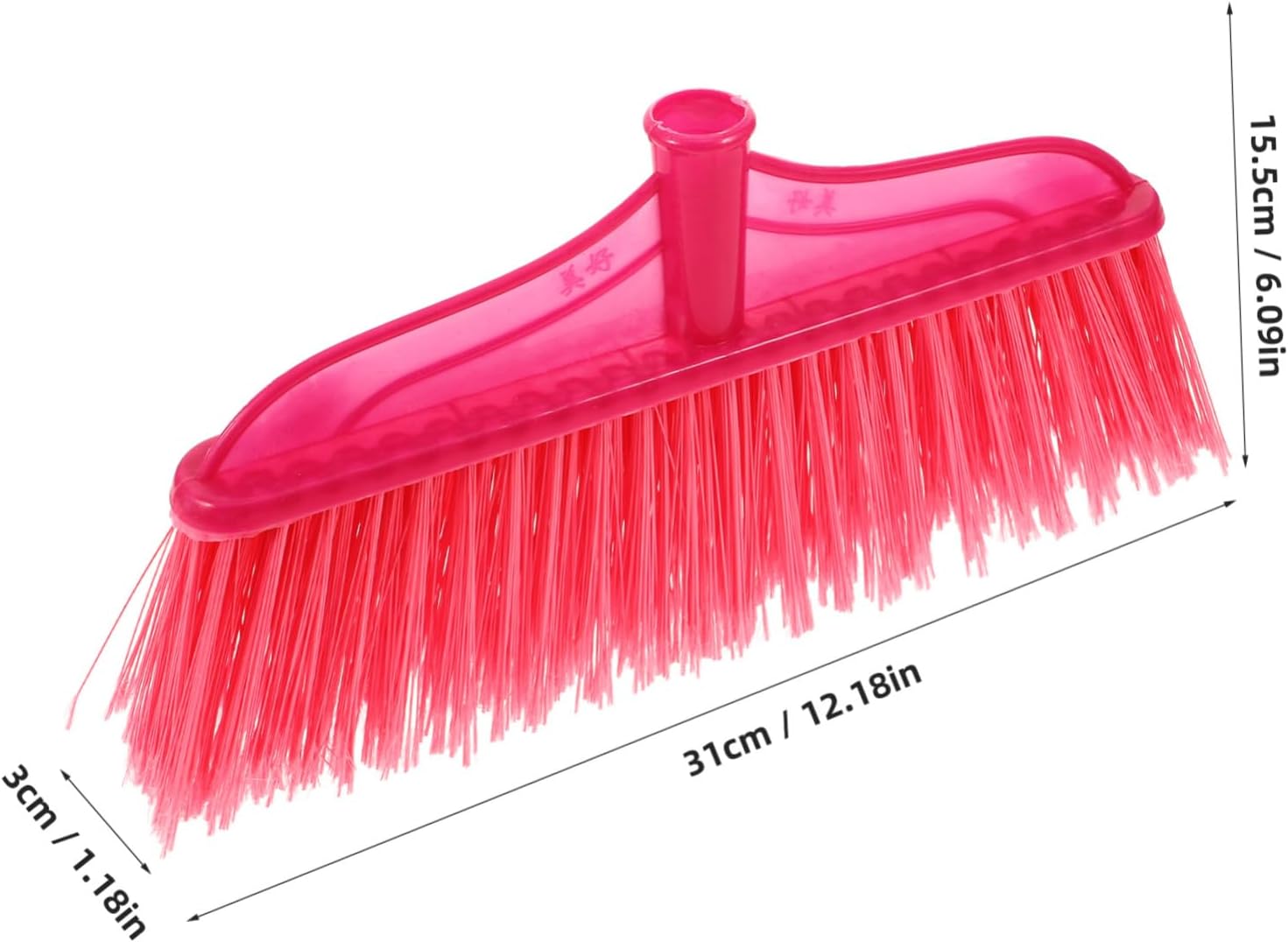 Household Broom Head Refill Durable Easy-Clean Sweeper Head for Indoor and Outdoor Use Thick Bristles for Dust and Debris Removal