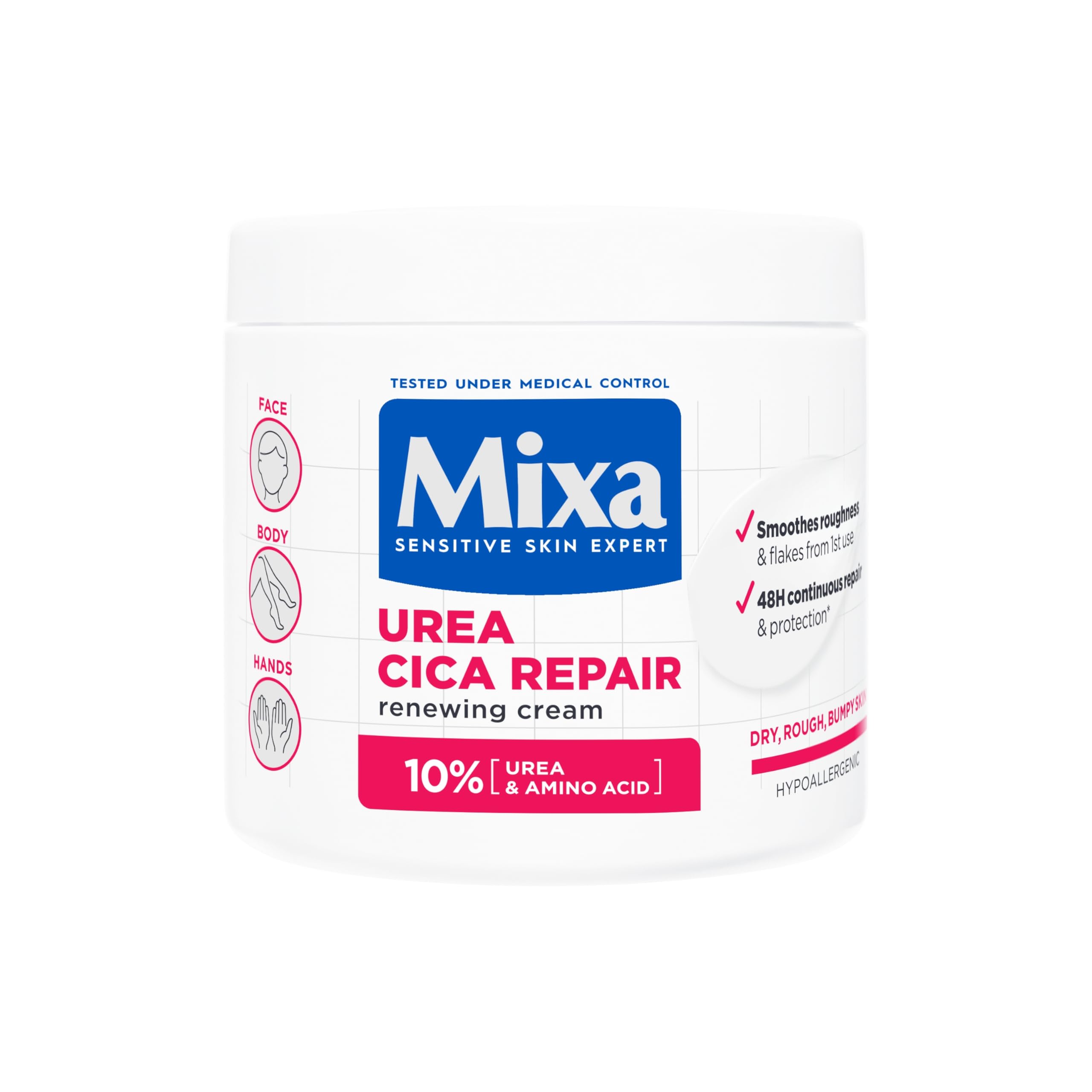 Mixa Urea Cica Repair krem wspomagający regenerację, 400 ml