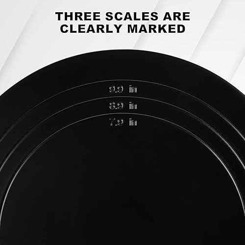 Miniatura 3 de Soporte de fibra de bambú para tartas de 12 pulgadas con espátula para pasteles, soporte redondo negro para cupcakes, soporte grande para postres,