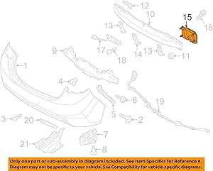 Amazon.com: Genuine Hyundai 86641-3X000 Rear Left Bumper Stay : Automotive