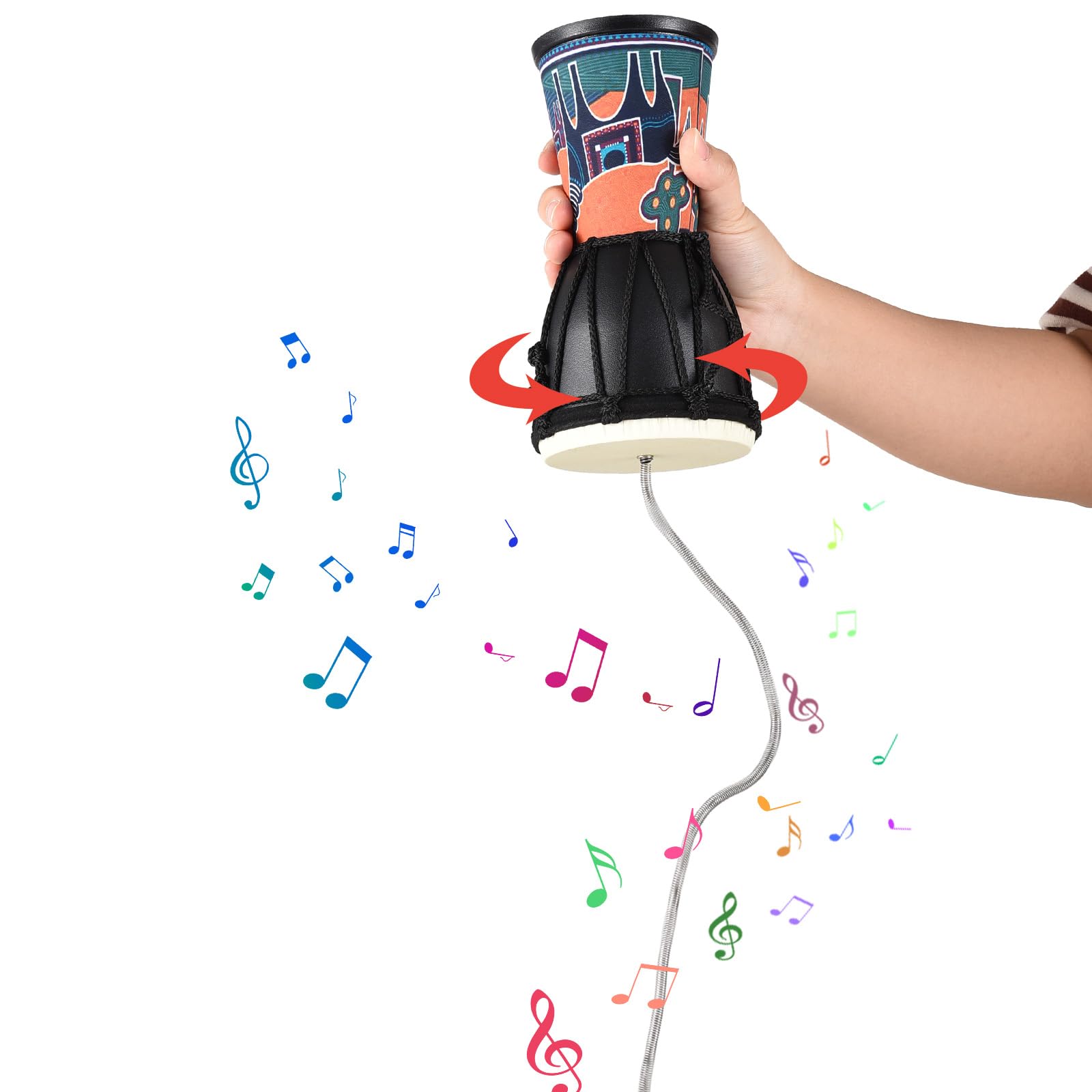 Strumento per effetti sonori con tamburo a molla da 6 pollici Strumento per effetti sonori con tamburo a molla da 6 pollici