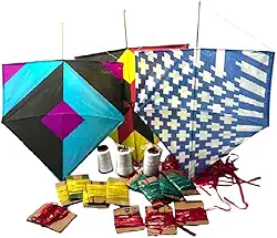 Pipa Kit Completo 10 Pipas + 10 Rabiolas de plástico + 1 rolo de Linha dezinho