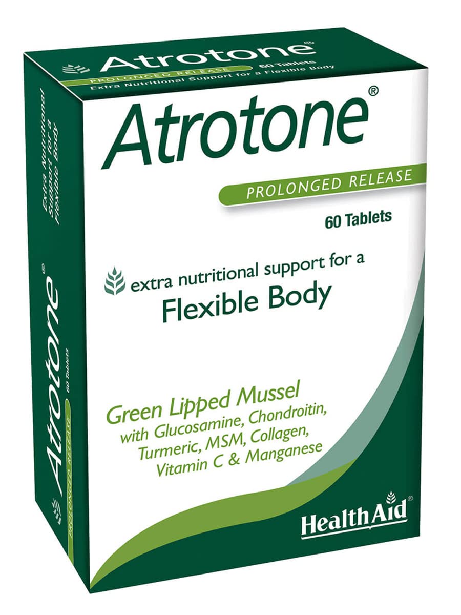 HealthAid Atrotone - Integratore Articolazioni, 60 Compresse Senza Glutine e Senza Lattosio