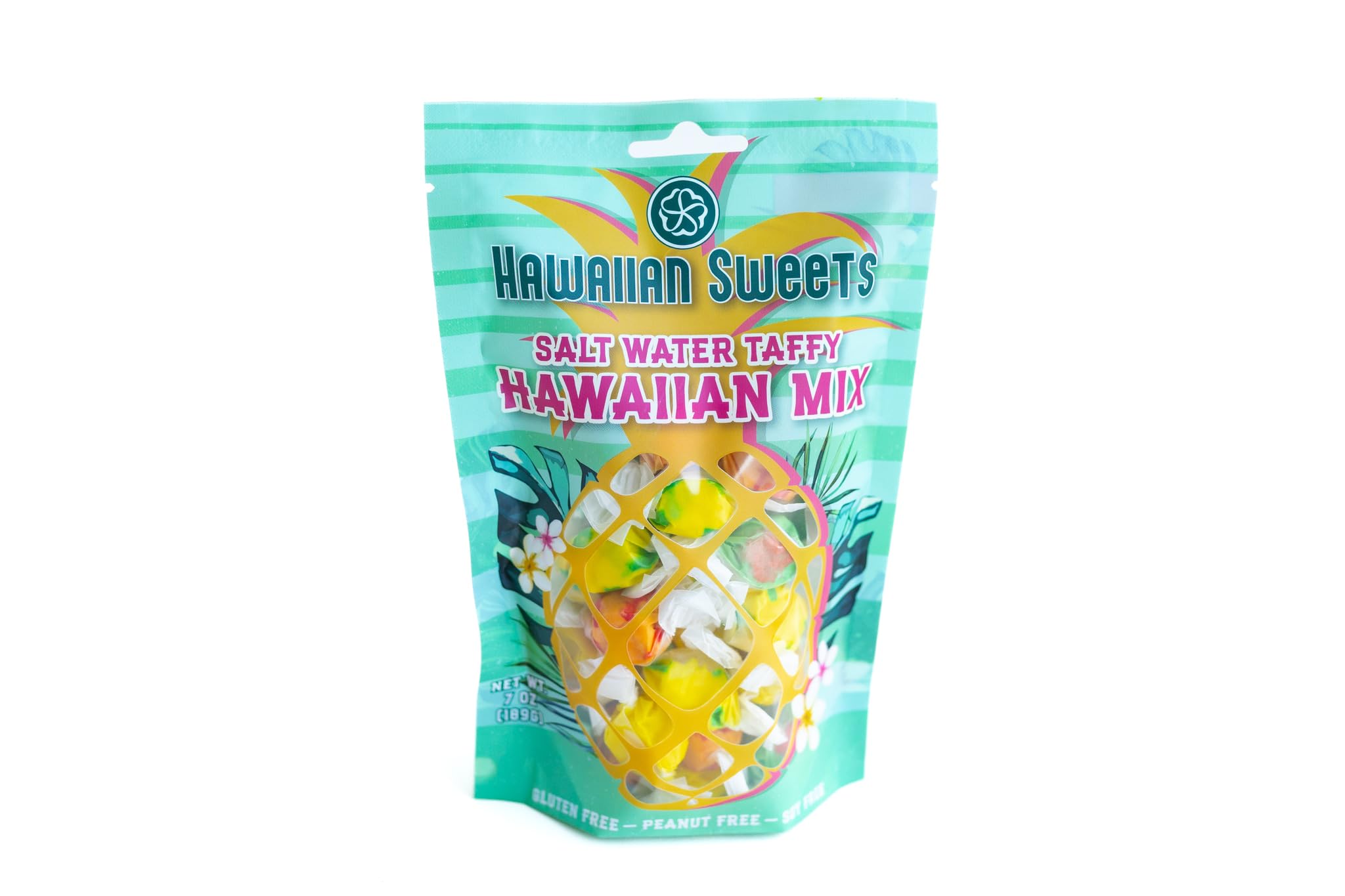 HAWAIIAN MIX TAFFY | 7OZ BAG TROPICAL SALT WATER TAFFY FLAVORS