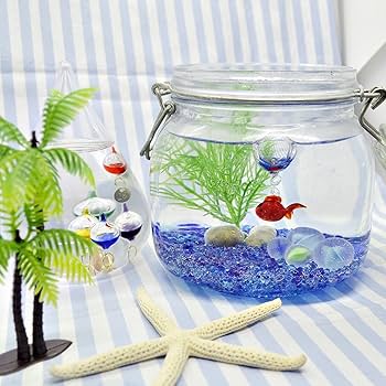Amazon.co.jp: フォーカート かわいい手作り ガラス細工 浮玉 夏