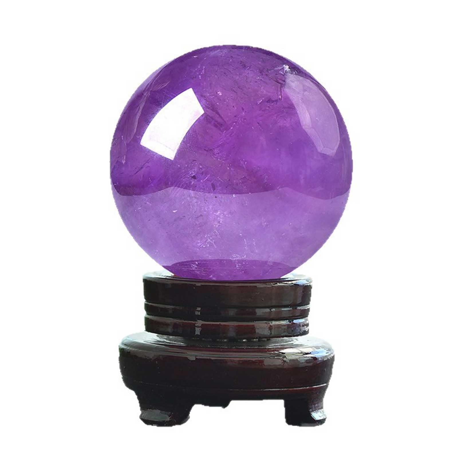 Natürliche Traum-Amethyst-Kristallkugel mit Ständer