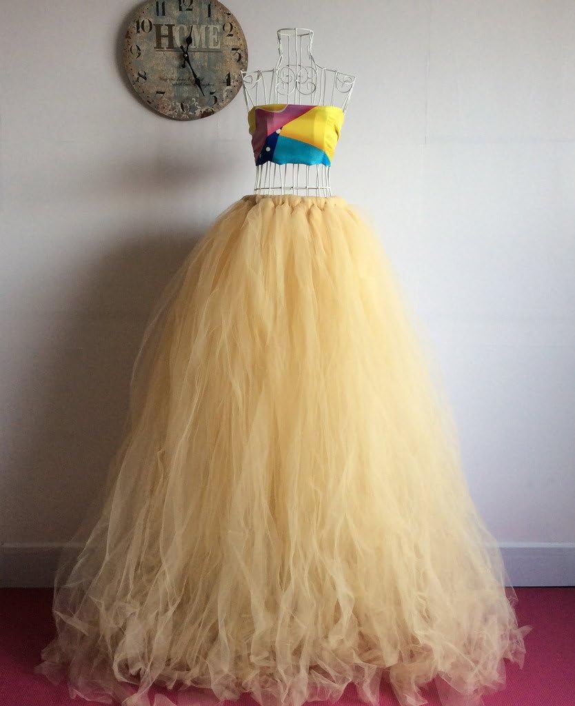 Fluffy and Long Adult Tutu Tulle Skirt Bridesmaid Skirt Maxi Skirt Prom Skirt Ball Skirt