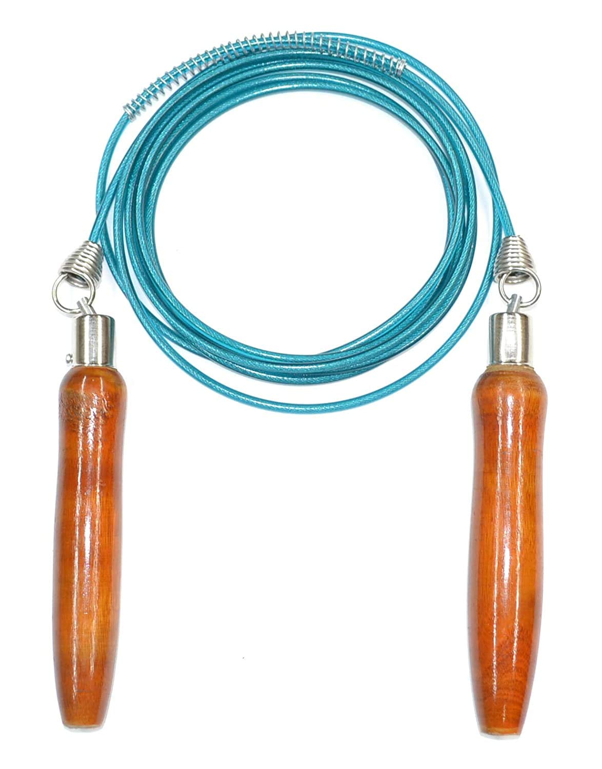 Ahar Wooden Handle PVC Coated Steel Wire Skipping Rope (Pack of 1) for Gym, Weight Loss and Workout. (Men, Women, Kids, Senior and Junior)-image-41