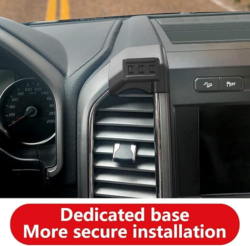 Miniatura 4 de musttrue LUNQIN - Soporte para teléfono de coche para Ford F-150 F150 2018-2020, accesorios de automóvil, soporte de navegación, decoración