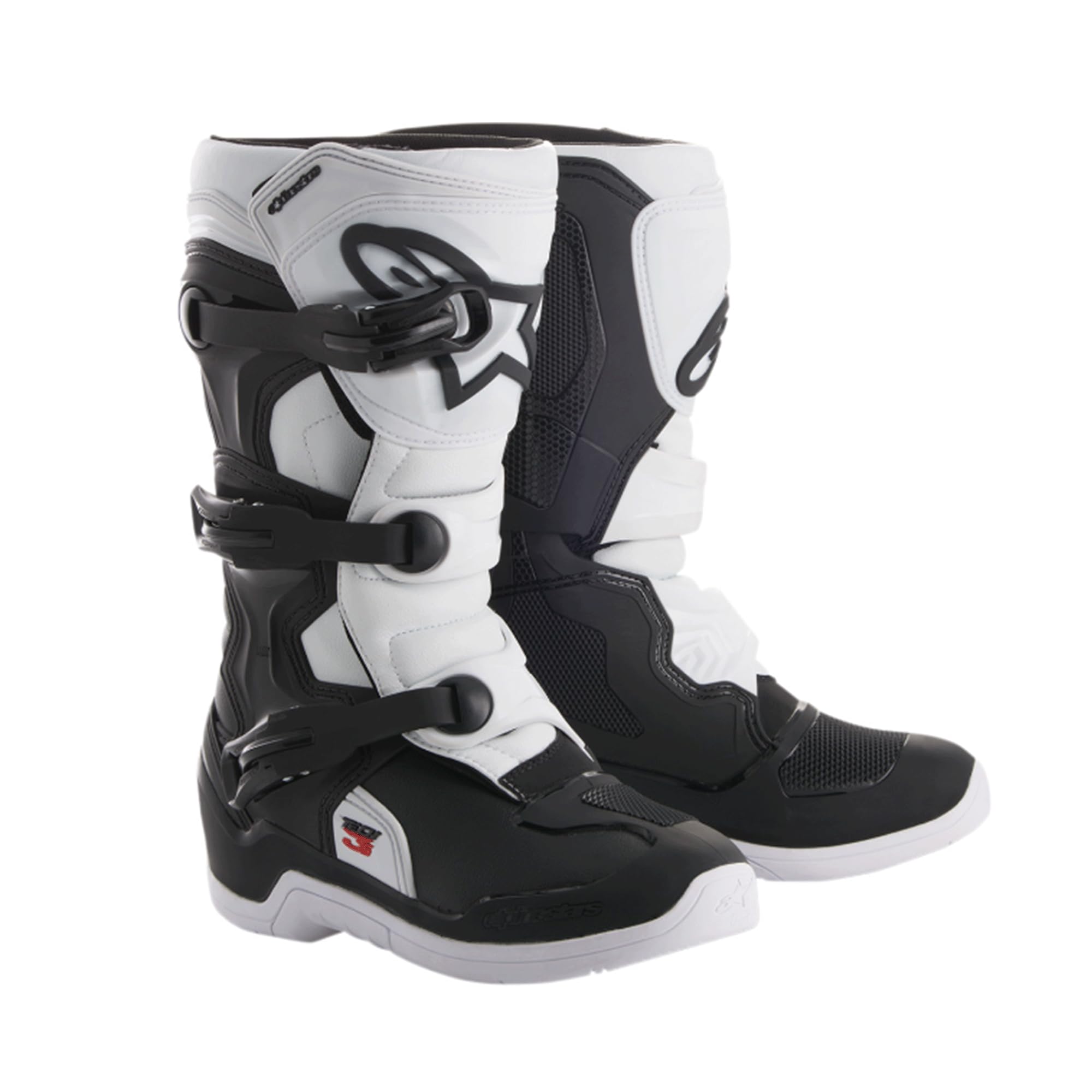 Alpinestars Tech 3 Motocross Boots for Off-Road Riding with TPU Protection and Buckle Closure