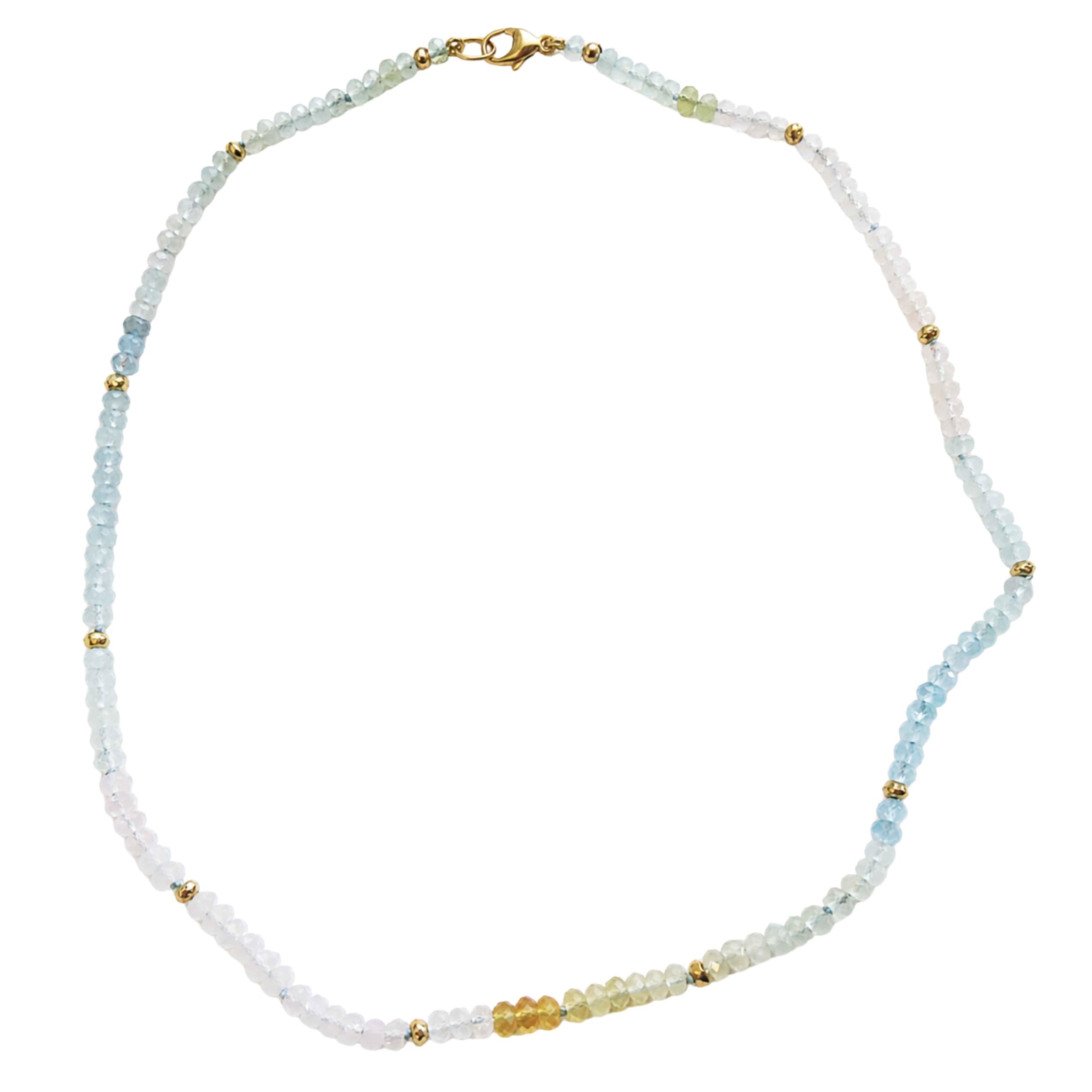 Sophia Rose Collana Berillo Multicolore Donna Pietre Naturali