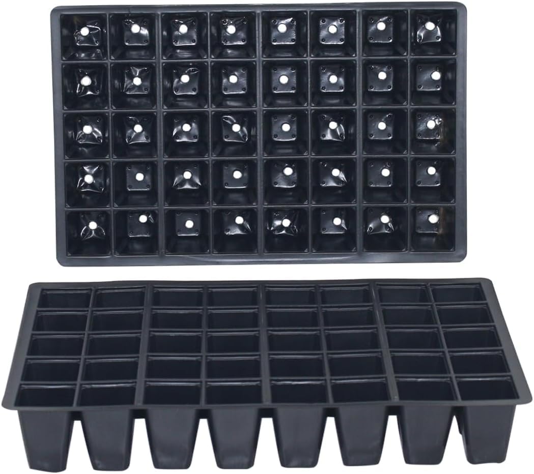 Oakland Gardens 20 Cells Seed Tray Cell Inserts For Full Size Gravel Trays Propagator Plug Bedding Packs| Economical Thin Layer Inserts | Pack of 100