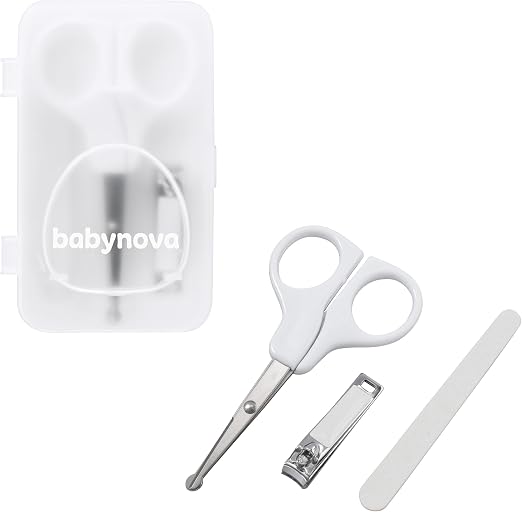 Baby-Nova Baby-Nova Set Manucure Voyage avec Boîte de Rangement Hygiénique
