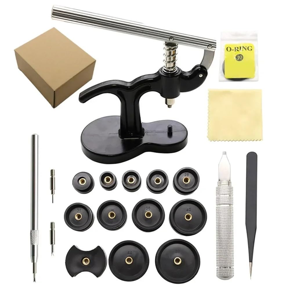 Uhrmacher-Gehäuseboden-Presswerkzeug-Set – rutschfeste Nylon-Einpressbacken, Gehäuseverschluss-Reparaturset (025520pack)