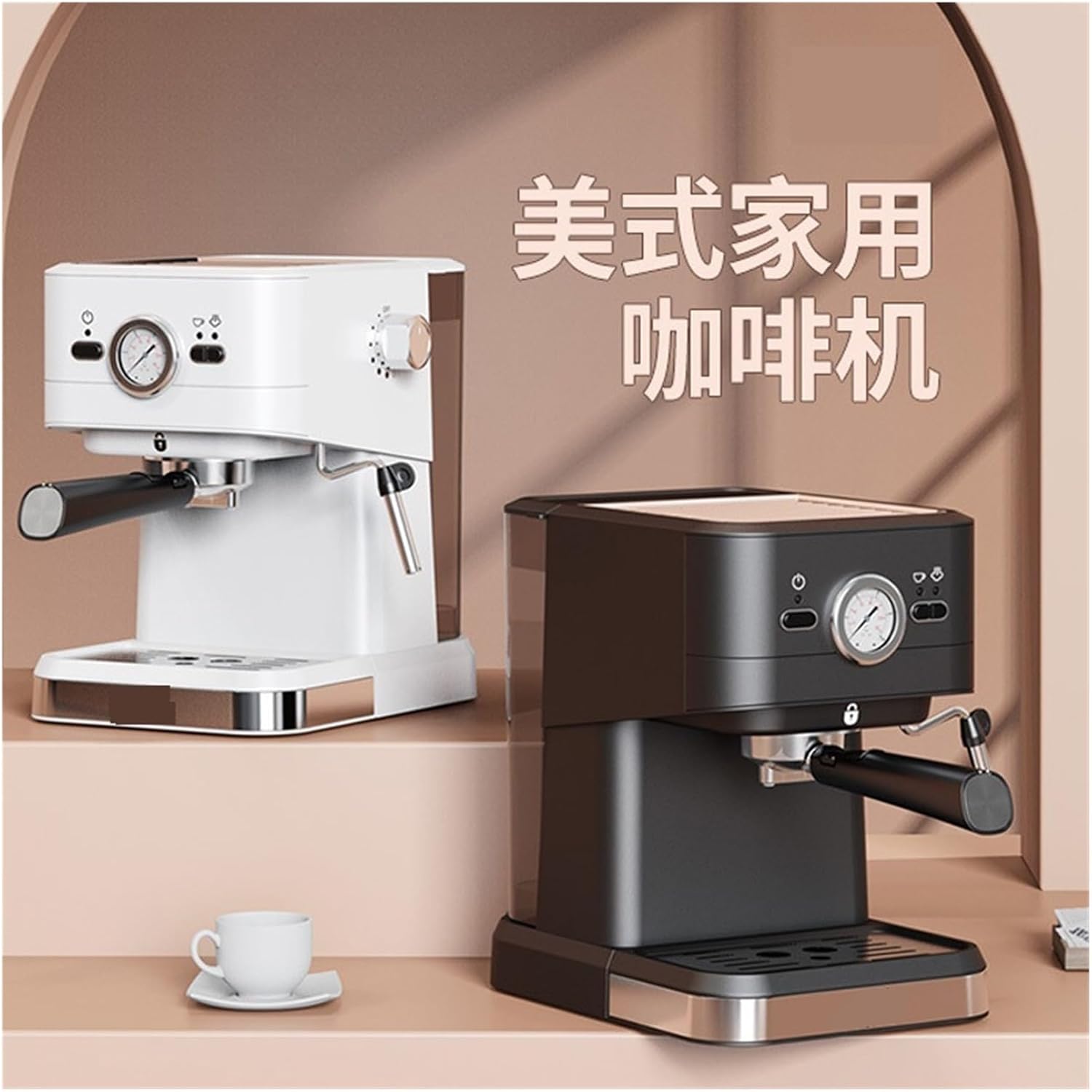 Portable Espresso Coffee Machine Home Full Semi-Automatic Bean Grinder Commercial Makers