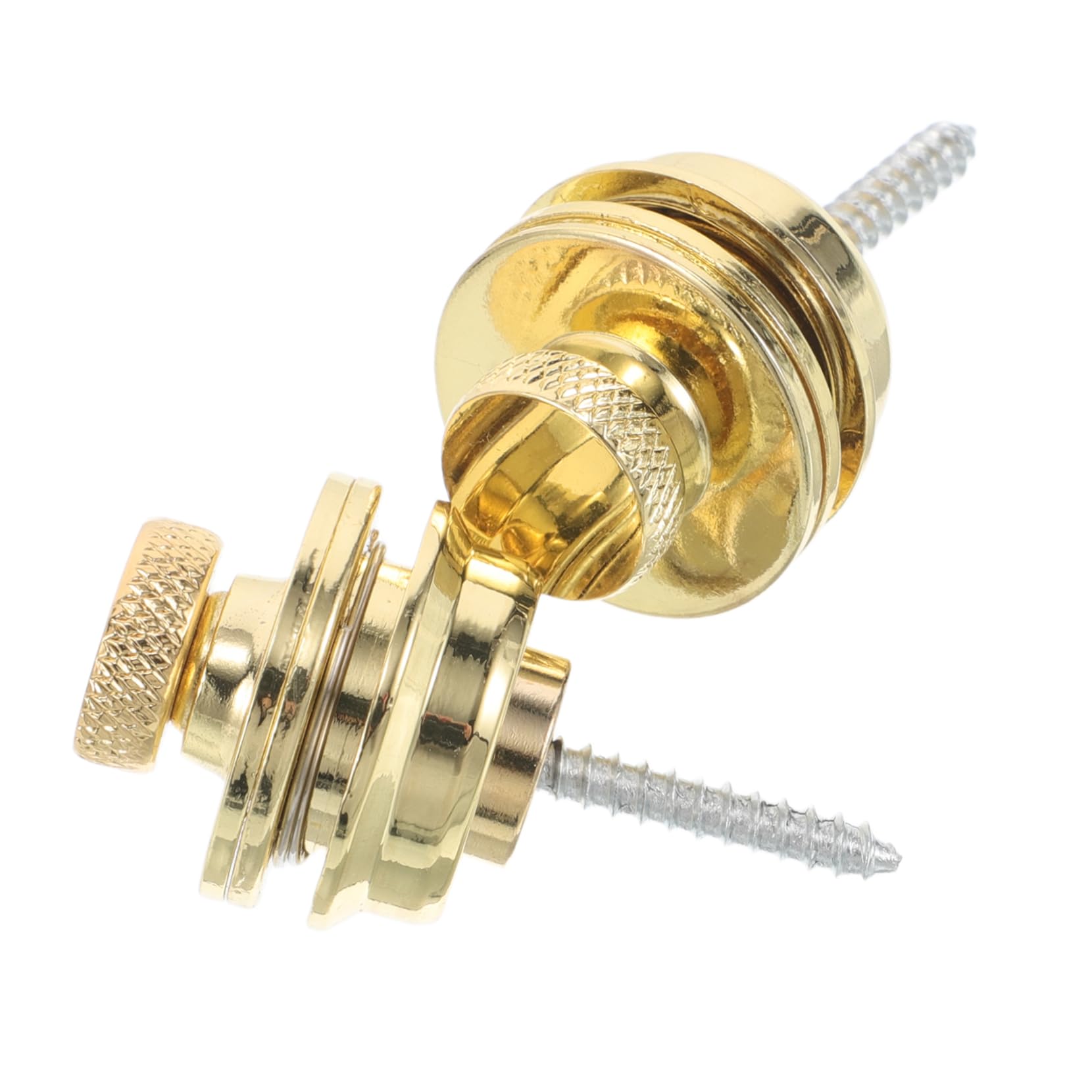 COSMEVIVI 2pcs Guitar Strap Button Guitar Strap with Locks Bass Strap Locks Strap Locks Bass Guitar Strap Locks Ukulele Strap Button Guitar Accessories Straps Musical Instrument Parts