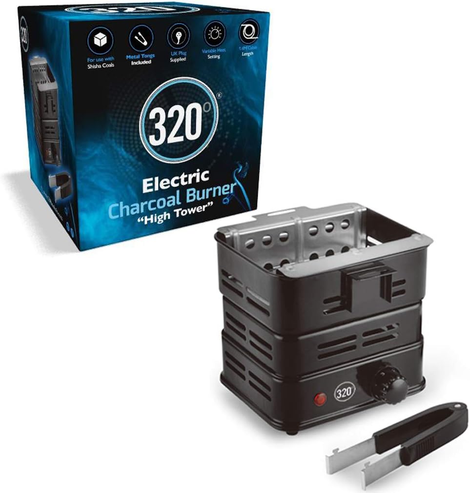 Electric 'High Tower' Charcoal Burner for BBQ & Coconut Coal Coil Stove Lighter - FULL WARRANTY