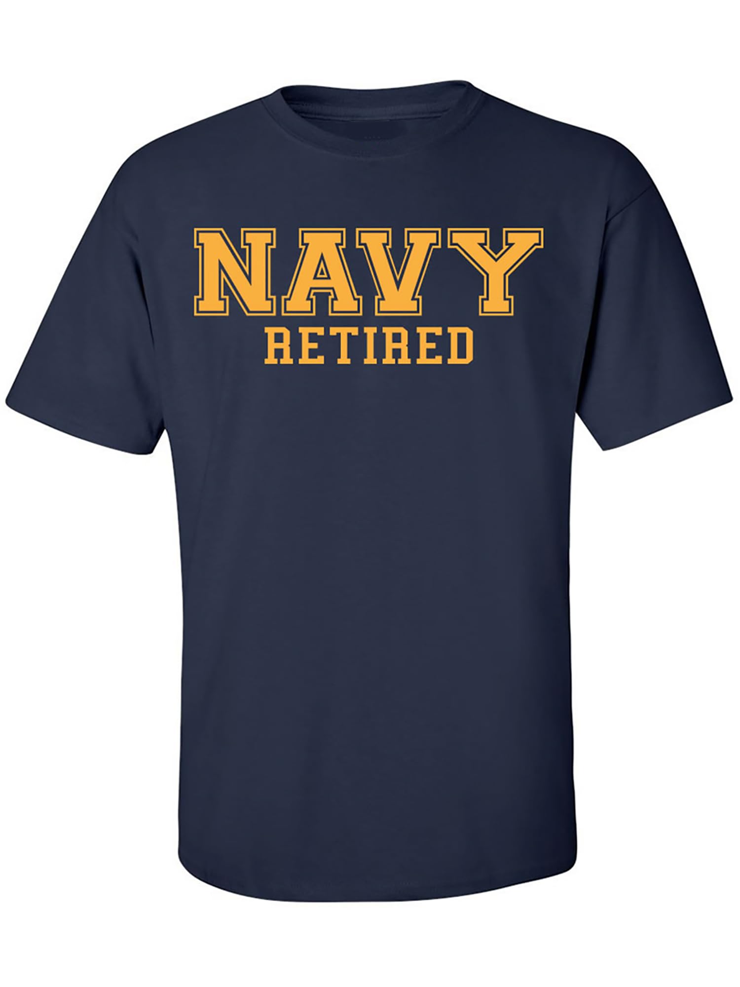 Navy Retired Gold Logo Short Sleeve T-Shirt