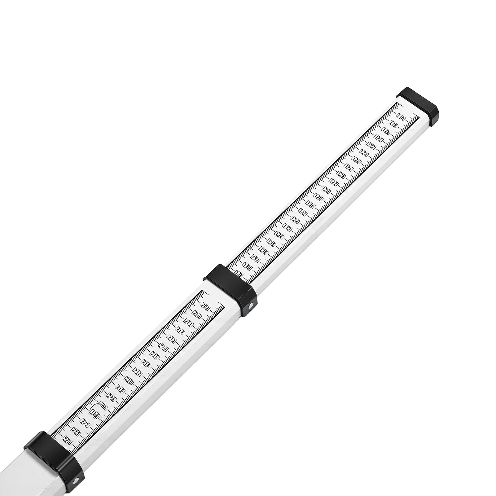 banapoy Pręt ze Stopu Aluminium, Teleskopowy Pręt Pomiarowy o Podwójnej Skali 1180-3000 Mm, Teleskopowy Poziomujący z poziomicą, Przycisk Blokady, Pomiarowy do Domów