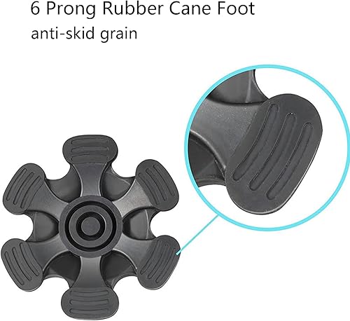 Miniatura 3 de Puntas de bastón, puntas de bastón de 34 de pulgada, punta de bastón de goma resistente, bastones de repuesto para bastones para caminar, bastones